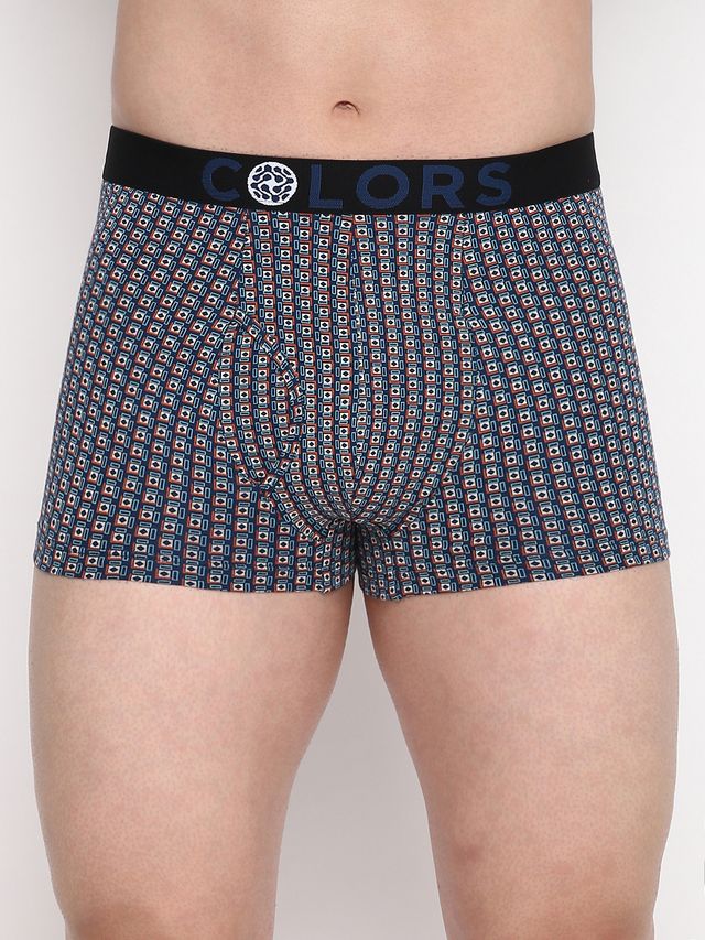 Rupa Colors Men's Front Open Printed Mini Trunk | Style 104 | Assorted - 85 cm
