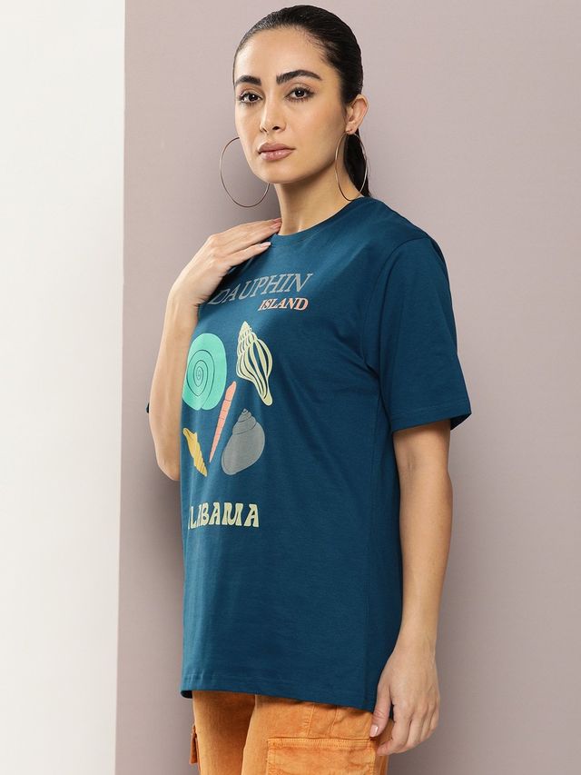 Dillinger Women's T-shirt | WMNCR466PED | Blue - S