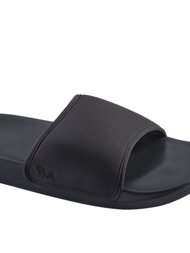 Neemans Unisex Eco Slides - Coal Black | UK 7