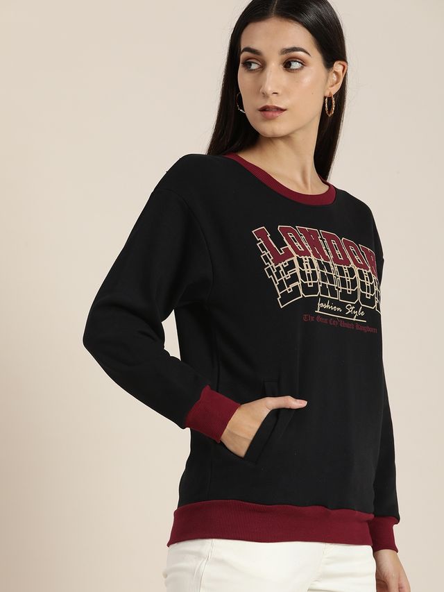 Dillinger Women's Sweatshirt | Dlwmnswt042 | Black - L