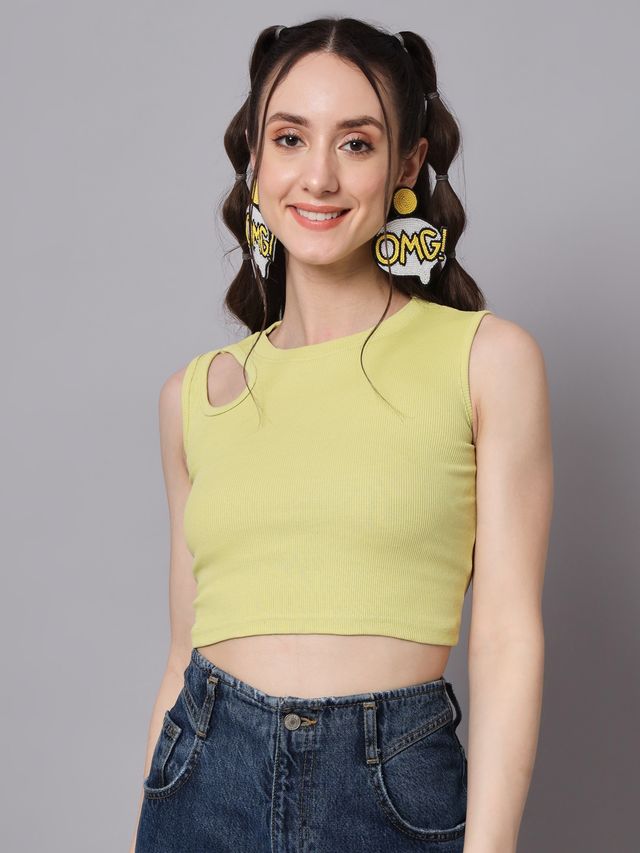 The Dry State Women's Light Green Tops WTOP | 1266A | L