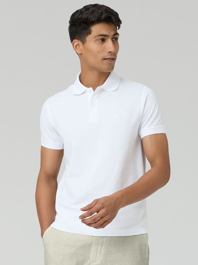 XYXX Nova Polo T-shirt - Polar White | Super Combed Cotton | XXL