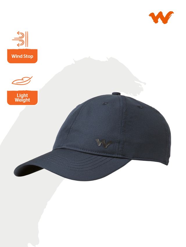 Wildcraft Unisex Solid Polyester Baseball Cap | Blue - One Size