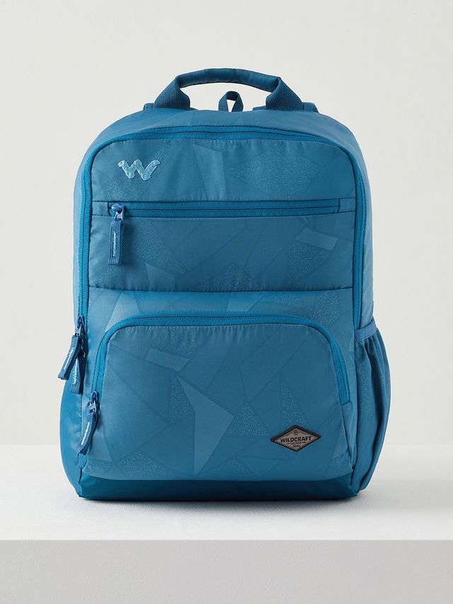 Wildcraft Unisex Solid Polyester Twill Emboss 15 L Padded Grab Handle Backpack | Sapphire