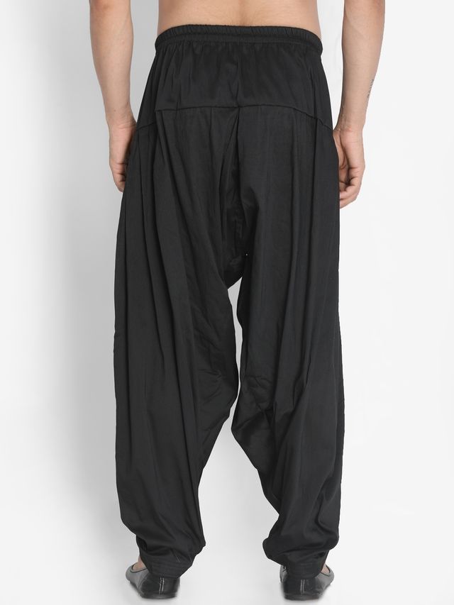 Vastramay Men's Cotton Blend Pyjama | Black - Free Style
