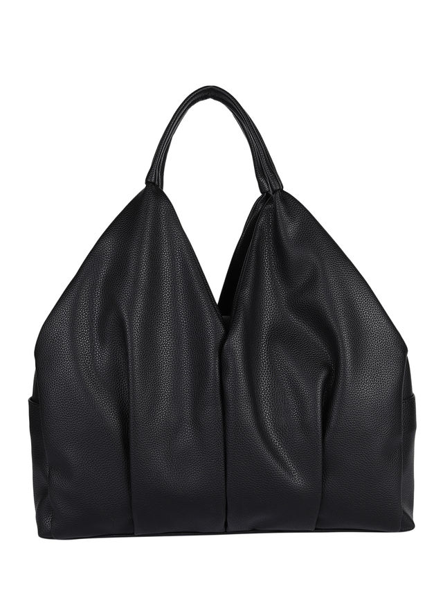 Mini Wesst Women's Textured PU 13.8 L Hobo Bag | Black - One Size