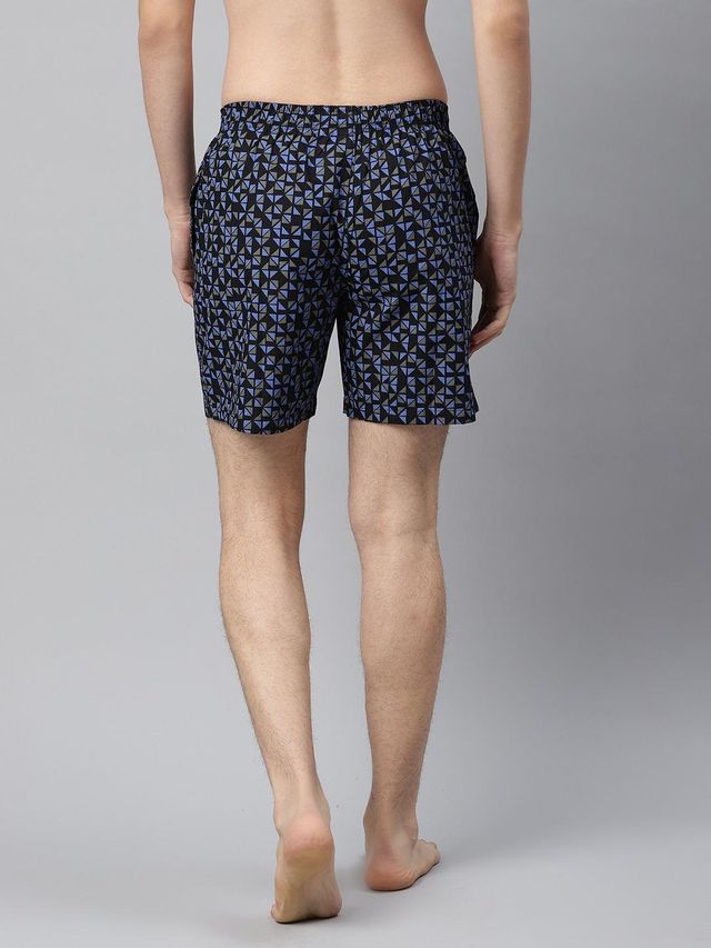 Pepe Jeans Men's Printed Black Boxer - XXL