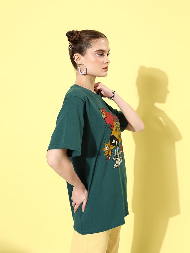 Dillinger Women's T-shirt | WMNCR265BSM | Green - L