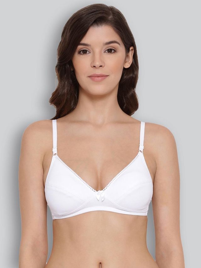 Lyra Non Padded Daily Wear Comfortable Bra For Women, White, 38B