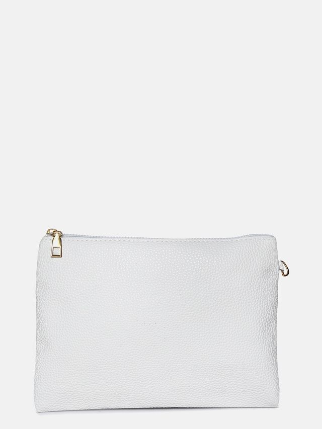 Haute Sauce Women's Solid PU Purse | White
