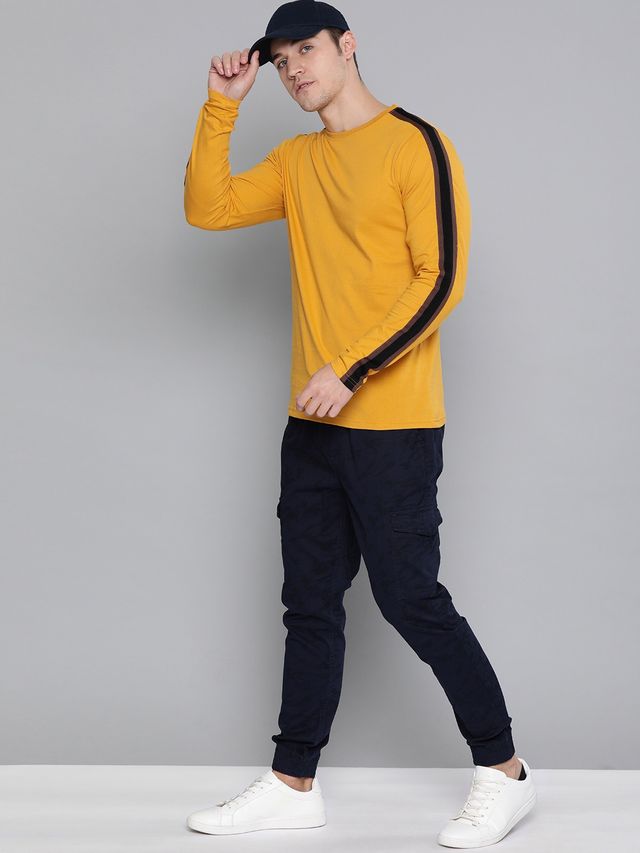 Dillinger Men's Long Sleeve T-shirts | DLFS18061MUST | Mustard - XL