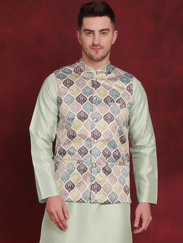 Jompers Men's Waistcoat | Jowc 4090 | Green - L