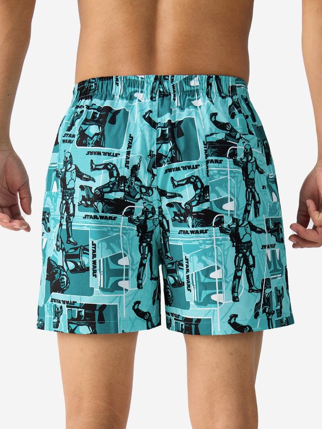 The Souled Store Men's Star Wars- Troopers Boxer Shorts, Blue, XL