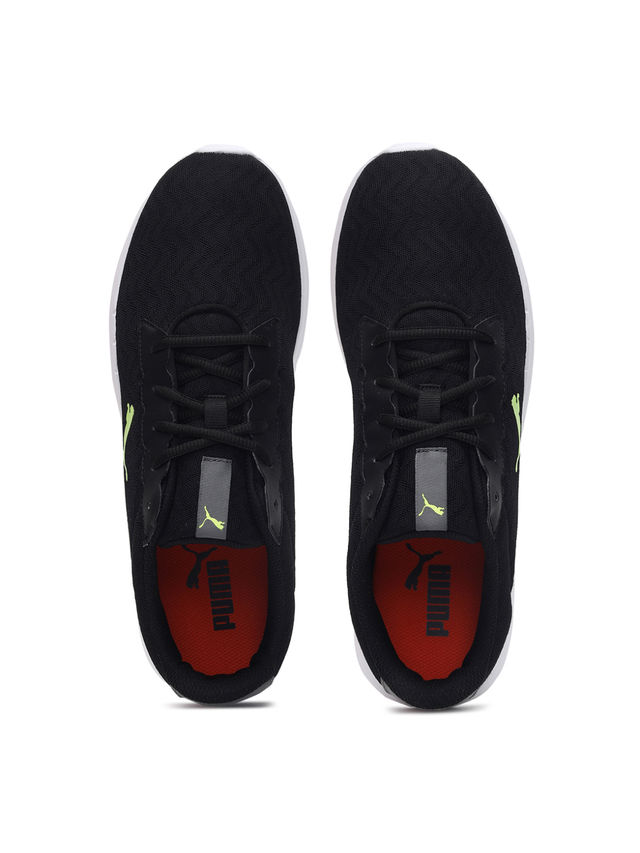 Puma Men's Glory Shoes | Black, White and Yellow Alert - UK 11