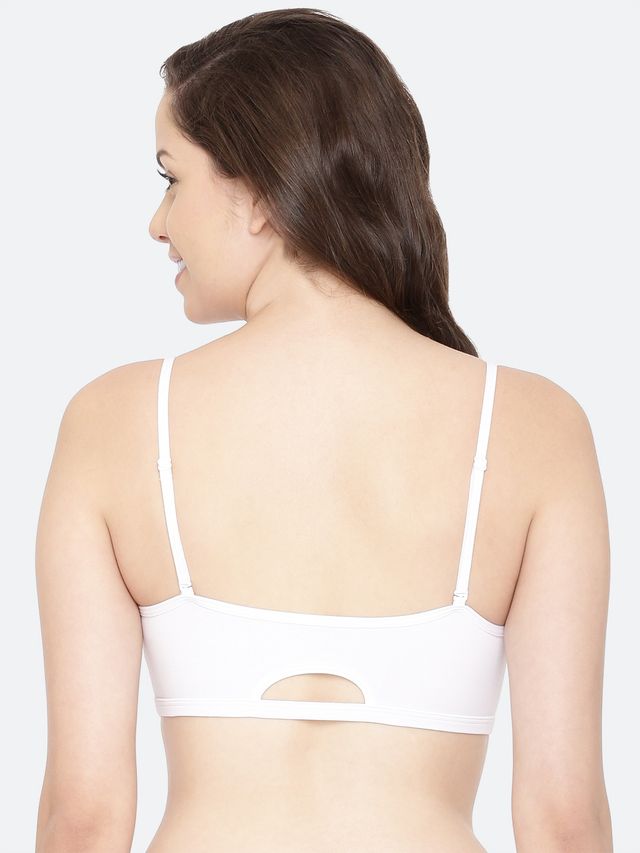 Enamor Women's A022 Full Coverage Comfort Cami Cotton Bra | Non Padded | Wirefree | White - M