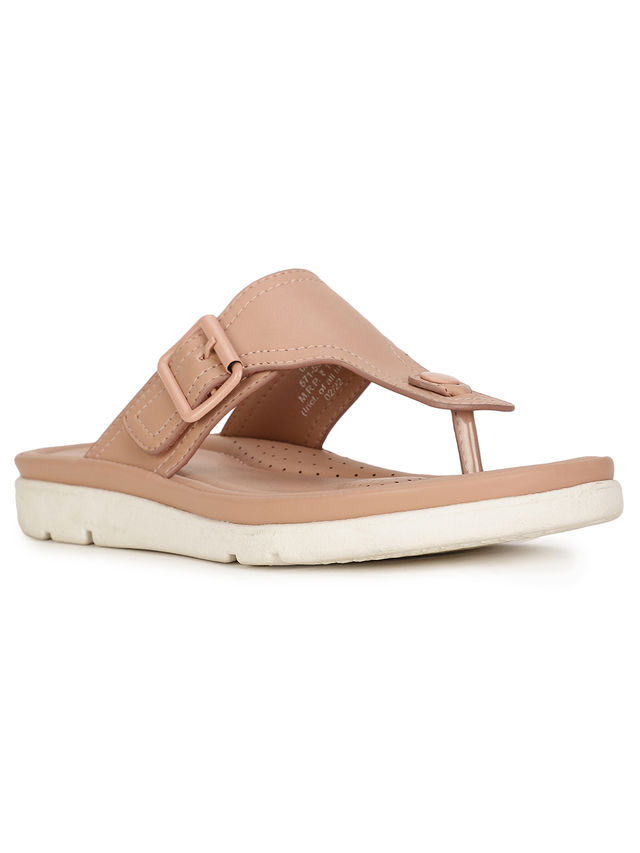 Bata Comfit Peach Sandal For Women | UK 3