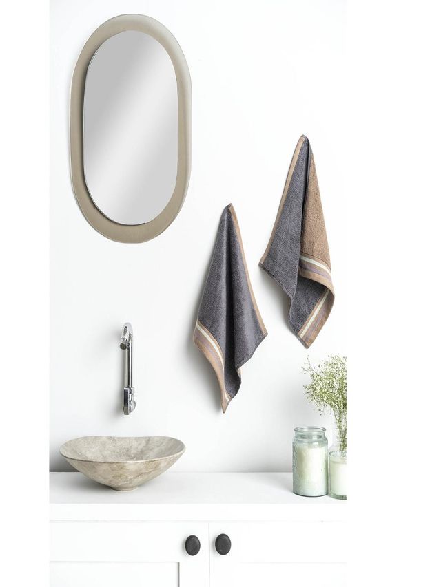 D Decor Zest Collection Towelnatural Charcoal Set