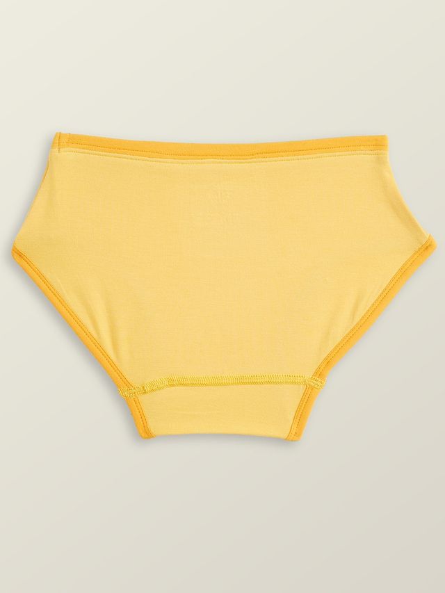 XY Life Hipsters for Girls, Modal, Antimicrobial - Violet+Minion Yellow | 13-14Y| Pack Of 2 Panty