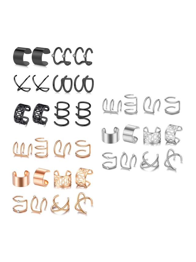 YouBella Fashion Latest Stylish 36 Pcs Combo Clip On Ear Cuff for Women Girls Men (YBEAR - 33417)