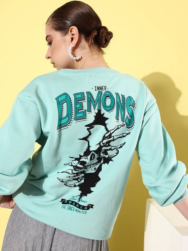 Difference Of Opinion Women's Sweatshirt | Dowswt029 | Light Green - XL