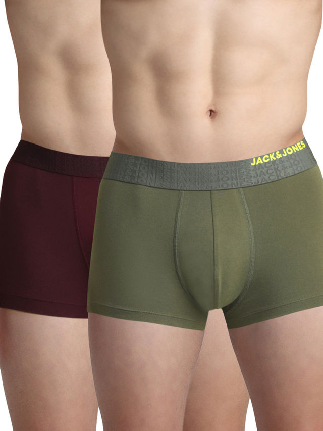 JACK & JONES Grant Trunk Olive Night & Wine - XL