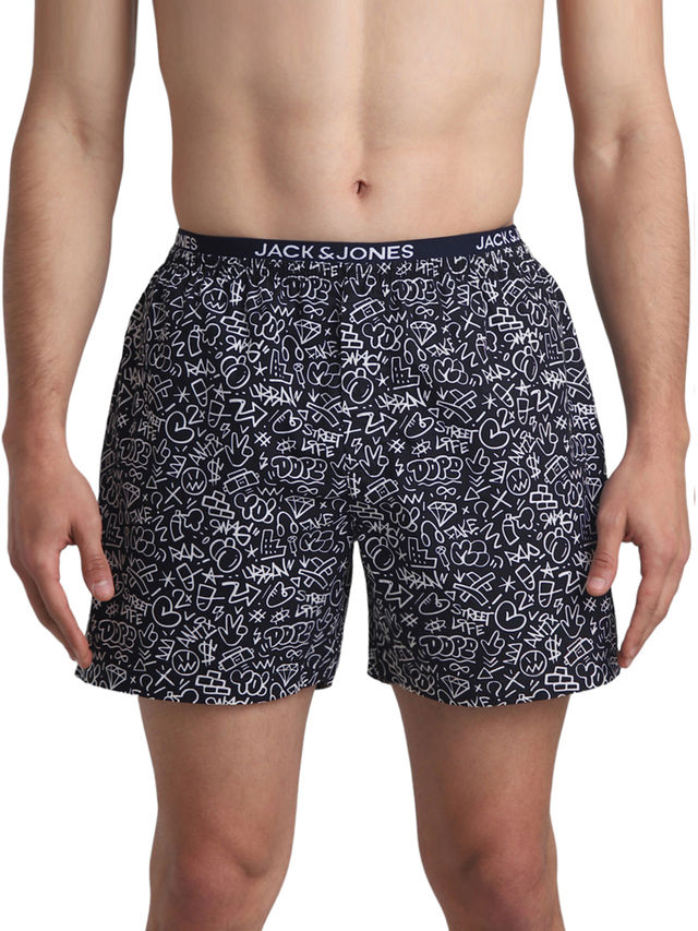 JACK & JONES Men's Street Life Boxer | Navy Blazer - S