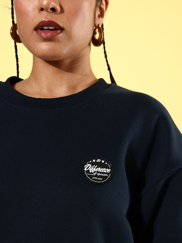 Difference Of Opinion Women's Sweatshirt | Dowswt031 | Navy - XL