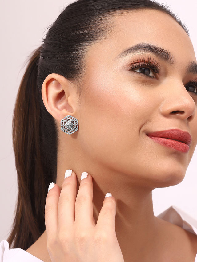 Priyaasi Fashion Gold Earrings
