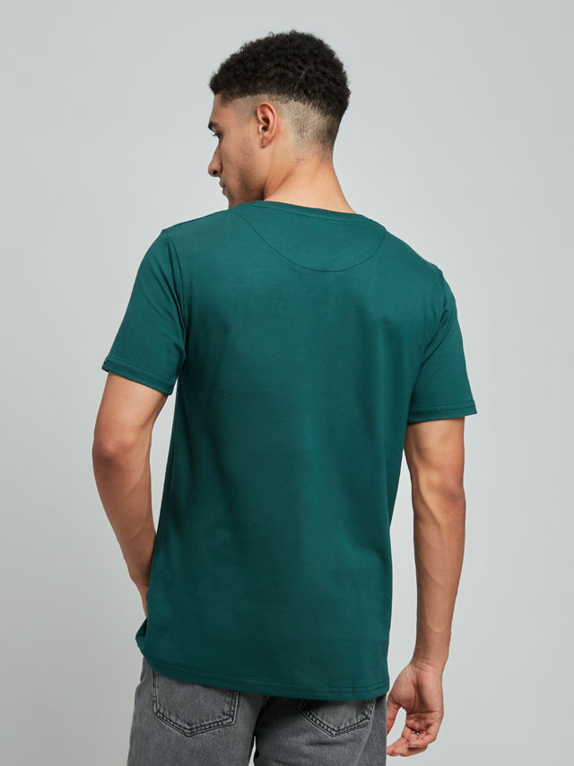 The Souled Store Men's Regular Green Lantern- Logo T-Shirts | Green | S