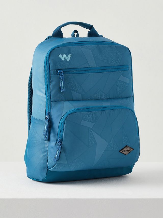 Wildcraft Unisex Solid Polyester Twill Emboss 15 L Padded Grab Handle Backpack | Sapphire