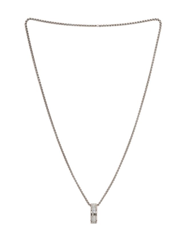 Priyaasi Men's Stainless Steel Ring Pendant And Chain (Bd-Ch-10129)