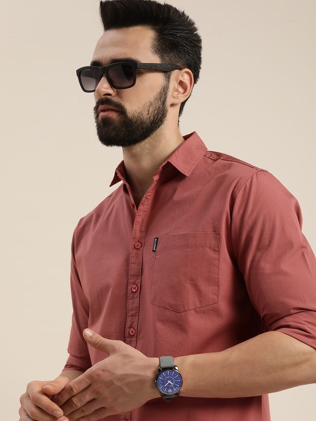 Dillinger Men's Shirt | DLMSRT001WRS | Withered Rose - S