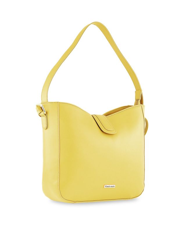 Fastrack Women's Structured Handheld Bag | Mustard