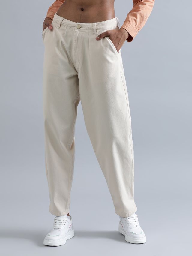 Bene Kleed Women's Carrot Casual Trousers | Fog - 28