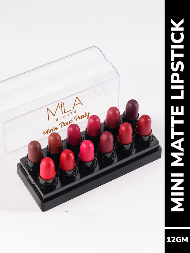 Mila Beaute Minis Pout Party Lipstick Fits All Pocket Set B