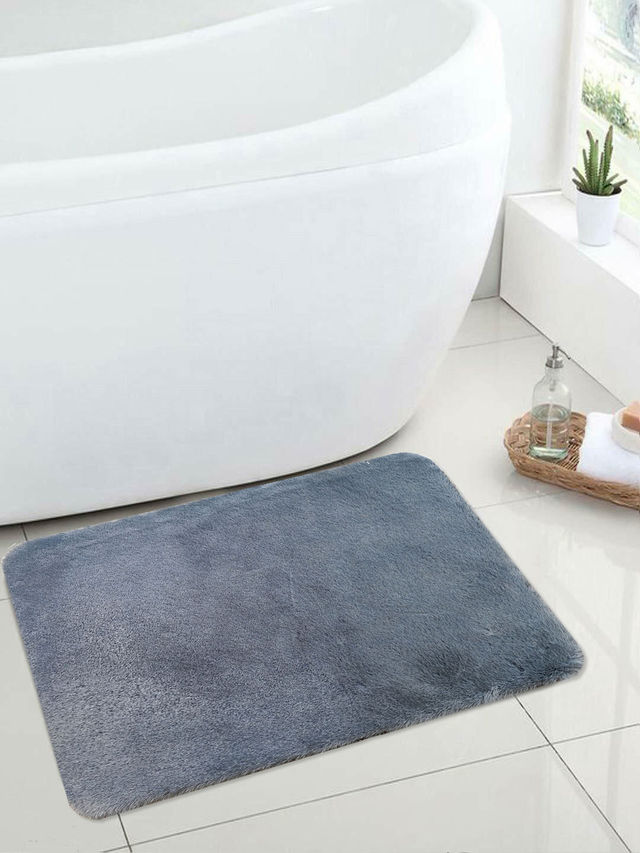 Elegant Weavers Furry Door Mat - Grey 1 pc Combo