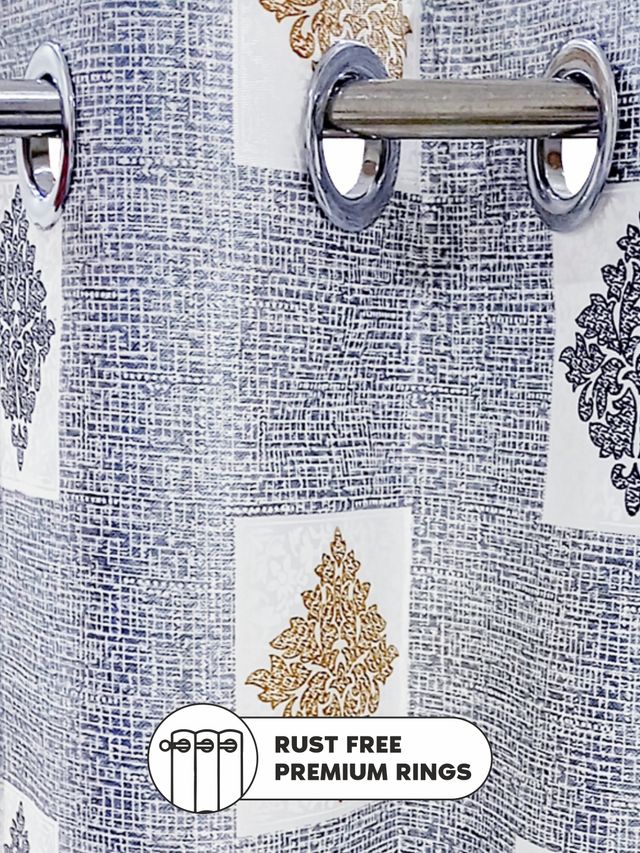 Bianca Polyester Eyelet Curtain - 7 ft