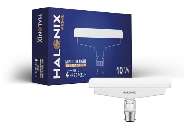 Halonix 10W B22 Rechargeable Inverter T-Bulb, Emergency Mini Tubelight