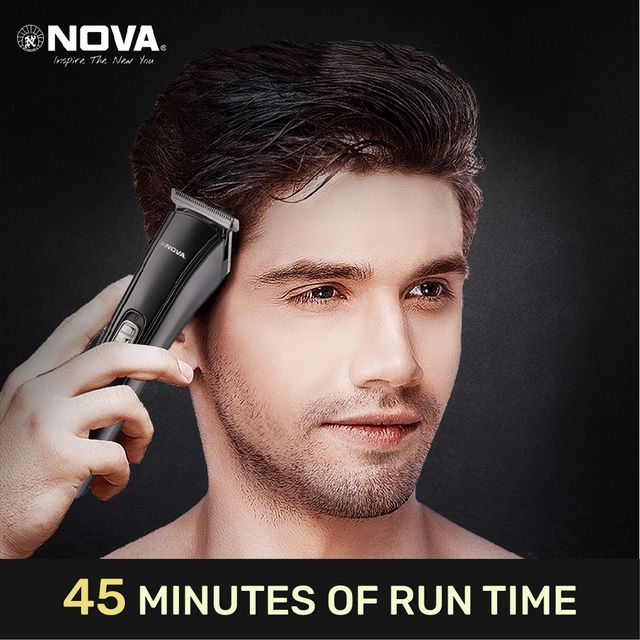 Nova Nht 1039 Usb Trimmer 45 Min Runtime 4 Length Settings (Black)