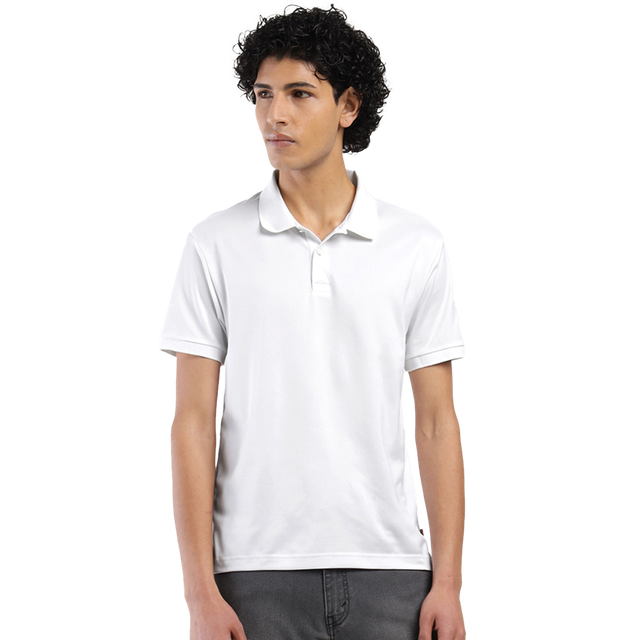 Levi's Men's 100% Polyester Polo T-shirt | White - S