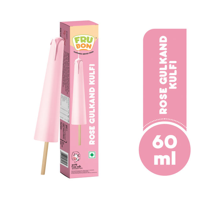 Frubon Rose Gulkand Kulfi Ice Cream Stick