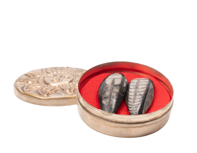 Pujashree Kuber Stone in Silver box |Symbol Of Bhagwan Kuber | Growth & Success