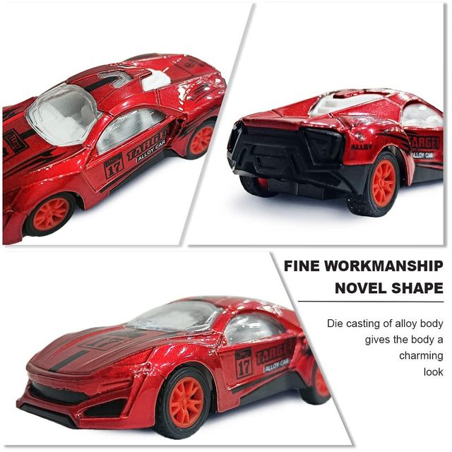Wembley Free Wheel + Pull Back Metal Die Cast Metal X Racers Toy Car Vehicle Multicolor (Set Of 5)