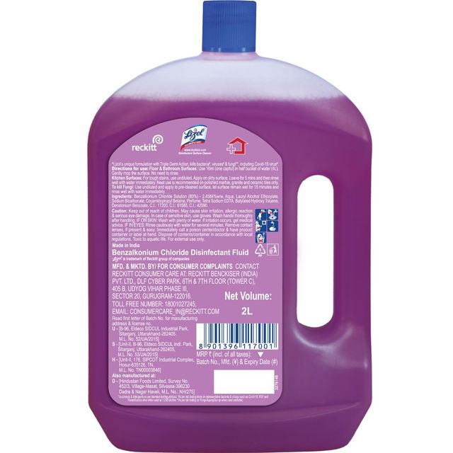 Lizol Lavender Floor Cleaner Liquid