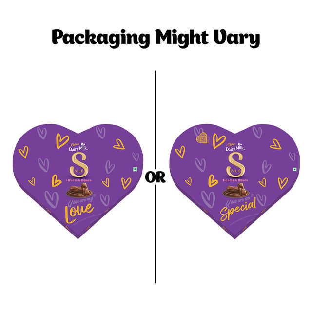 Cadbury Dairy Milk Silk Heart Shaped Valentines Chocolate Gift Box(135gms) & Webby Plush Teddy Bear With Heart | 25 Cm | Off White(1pc) Combo