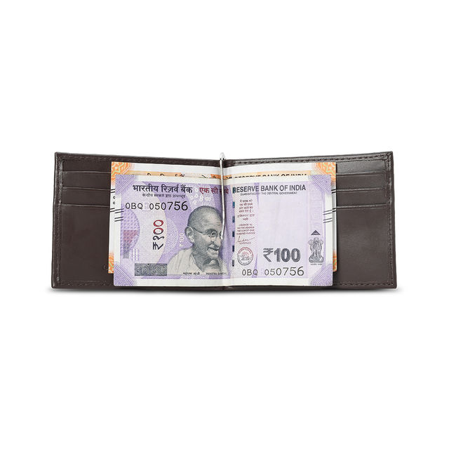 Puma Wallet Genuine Leather Unisex - Brown