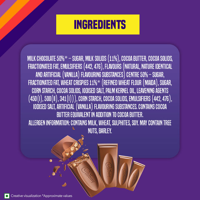 Cadbury Dairy Milk Crispello Chocolate Bar 35 g Combo