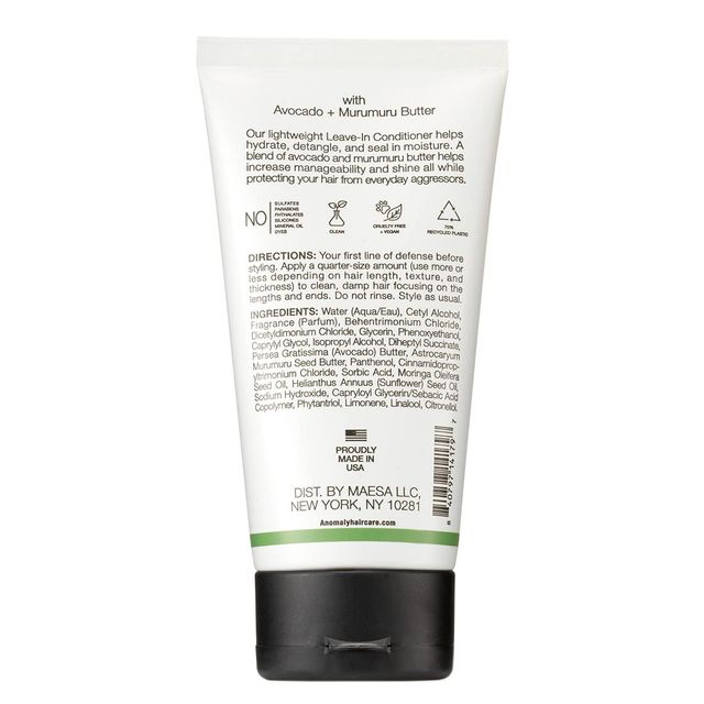 Anomaly Leave-In Conditioner For Hydration With Avocado & Murumuru Butter