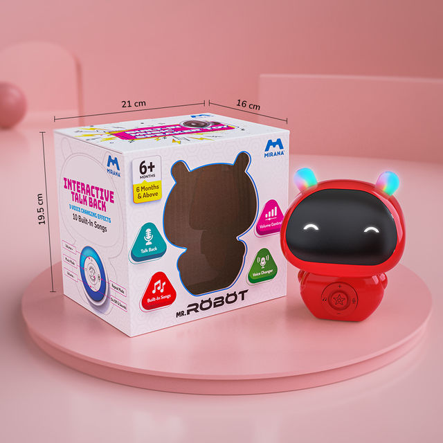 Mirana Mr Robot Talkback Toy-Red