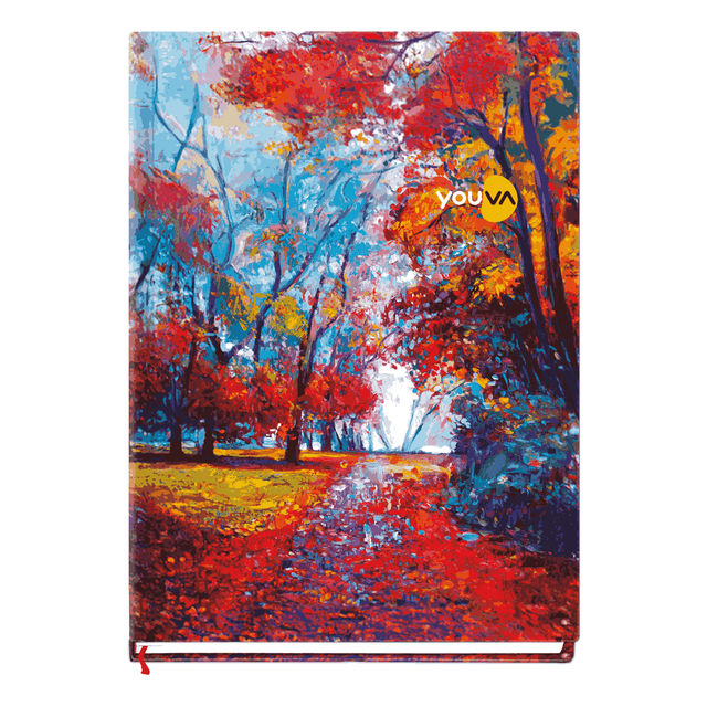 Navneet Youva Case Bound Notebook Jumbo Single Line 384 page - Assorted Design